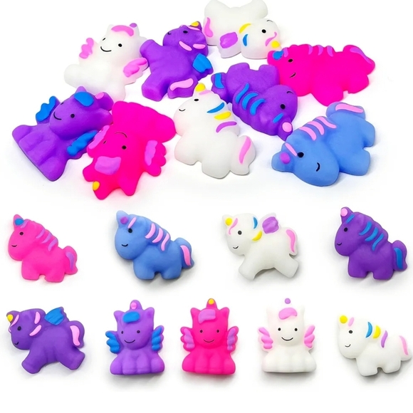15Pcs Unicorn Mochi Squishy Toys for Kids Party Favors, Kawaii Unicorn Squishies - Picture 1 of 5